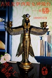 埃及伊西斯女神烛台 欧式家居饰品 树脂工艺品摆件 餐厅烛台