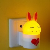 LED光控感应小夜灯 小兔兔子 流氓兔小夜灯 节能 家用插座小夜灯