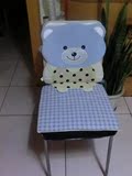 立体卡通熊 毛绒刺绣 防滑椅子坐垫