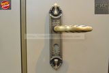 德国EKF伊可夫美式东城亚风格纯铜门锁青古铜房门锁欧式田园锁具