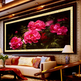 蒙娜丽莎十字绣油画牡丹十字绣欧式牡丹花大幅新款新款客厅卧室
