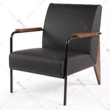 简约现代时尚沙发椅布艺单人沙发皮沙发设计师复刻工业休闲沙发椅