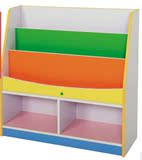 幼儿园高档家具柜 儿童储物玩具收纳柜展示柜 彩色丽沙书架