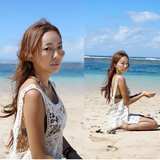 韩国背心针织裙百搭性感比基尼外搭网裙沙滩海边网衫夏季针织背心