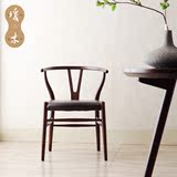 北欧实木休闲餐椅咖啡椅创意Y椅阳台简约现代特色会议洽谈椅组合