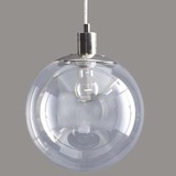 现代简约时尚透明玻璃吊灯创意个性圆球形餐厅单头酒吧台吧台灯具