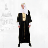 万圣节 阿拉伯风格神话长袍中东埃及服装 成人男化妆舞会演出衣服