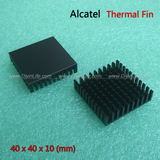 Alcatel黑色工业级散热片 40x40x10(mm) 散热DIY改造配件 1个价格