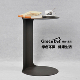 绿尚精品简约现代金属烤漆C形小茶几角几边几边桌咖啡桌笔记本桌