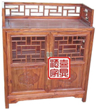明清古典仿古家具中式餐边柜储物柜纯实木格子小柜子现代复古特价