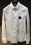 (GXG男装）专柜正品2016秋季休闲长袖衬衫白色63203009原价469元