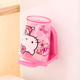 韩国进口凯蒂猫儿童刷牙杯塑料漱口杯卡通创意宝宝水杯带挂钩可爱