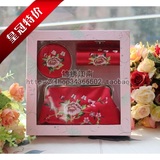 出国礼品中国风送老外的小礼物中国特色实用礼品绣花镜丝绸首饰盒