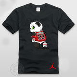 jordan 熊猫 T恤aj13易建联t恤乔丹飞人23号篮球短袖运动T恤 男女