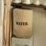 【一日生活】饮水机套 饮水机罩 纯净水桶套 WATER 简洁素雅 定制