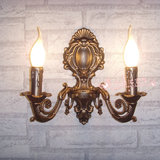 优惠价 古铜色 复古蜡烛 双头壁灯 镜前灯 过道灯 楼梯灯 床头灯
