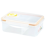 国产  LOCK 1.2L分格分隔餐盒塑料便携饭盒 便当盒 微波保鲜盒