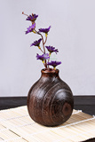 日式烧桐木实木 酒壶形花瓶 内置芯胆可养真花 出口 特价