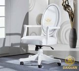 DAIGUAN 时尚书桌椅 现代老板椅 办公椅 实木转椅 白色电脑椅sy06