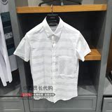 春夏GXG专柜正品代购夏装时尚百搭白色短袖衬衫52123113