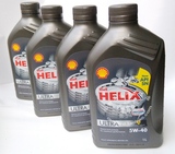 原装进口 欧版SHELL壳牌HELIX ULTRA 5w40 全合成机油 1L*4装