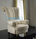 特价单人欧式沙发/客厅卧室单人沙发/布艺高背公主沙发椅可定制