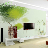 大型定制墙纸壁画客厅电视墙壁画 现代简约影视墙壁画壁纸蒲公英