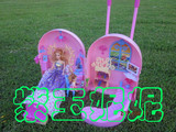 芭比娃娃甜甜屋套装大礼盒拉杆旅行箱2013正品梦幻房间玩具女衣服