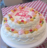 红宝石蛋糕 双层鲜奶水果蛋糕 上海蛋糕速递 生日蛋糕礼物