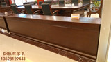 广东厂家直销T07办公家具1.4-2.1米培训条形会议桌椅实木皮主席台