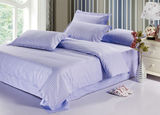 纯棉贡缎家纺双人床上用品4四件套定做全棉圆床被套床罩床单床笠