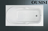 普通浴缸 嵌入式浴缸 工程浴缸 亚克力浴缸 浴缸无裙边1.2-1.8