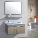 2013新款 卫浴柜 304不锈钢浴室柜 洗手洗脸盆台柜 玉石台面A-093