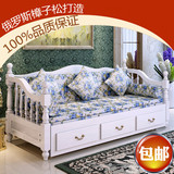 韩式坐卧两用推拉沙发床新款宜家实木沙发床客厅书房储物沙发床