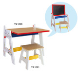 幼儿多功能黑板桌凳写字台学习桌餐桌木质可变形TX1090 原价396