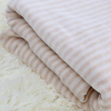 环保有机彩棉棕白色织天鹅绒面料衣服包被床品幅宽175CM宝宝面料