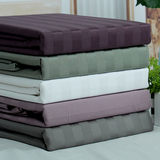 韩版纯棉床单处理600根2公分埃及棉被单单双人褥单全棉缎条单件