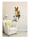 佩格 3D立体墙贴 3D立体壁画 创意家居装饰墙贴 猫和狗3D墙贴