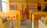 加厚板材烤漆展柜货架童装店货架槽板双面烤漆中岛柜母婴坊展示柜