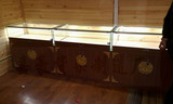泰国佛龛佛牌柜台木质玻璃展示柜珠宝玉器小饰品佛牌配件柜台高柜
