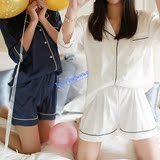 韩国韩版春夏季新款纯色性感女士家居服短袖丝绸手感睡衣女套装裙