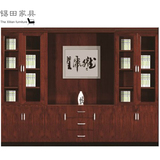 锡田办公家具文件柜书柜实木烤漆贴实木皮高柜展示柜定做上海