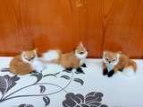 仿真动物狐狸模型摆件毛绒动物玩具卡通宠物白狐礼物新年元旦礼物
