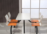 肯德基快餐厅小吃店米线店四人位连体桌椅学校工厂食堂餐桌椅组合
