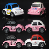 卡通模型小车 Q版KT猫合金回力车 Hello Kitty儿童玩具车汽车摆件