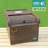 自然的风 出口日本 厨房防潮防虫炭化桐木保鲜米桶储米箱5KG/10KG