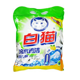 【天猫超市】白猫洗衣粉冷水速洁无磷洗衣粉2.5kg 柠檬香肥皂粉