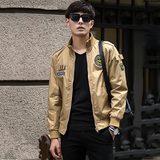 飞行员男士夹克衫2016春夏季韩版修身男装空军服薄款潮牌外套工装