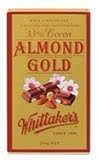 新西兰 WHITTAKER'S/惠特克巧克力ALMOND GOLD杏仁牛奶巧克力