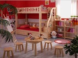 特价实木 字母床高低子母组合床 松木床 儿童床